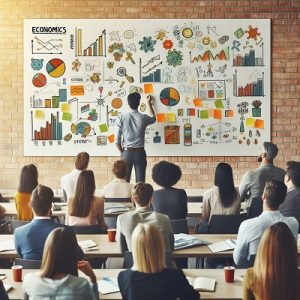 "A modern, sleek image featuring the text 'Business Courses' prominently in bold letters. The background consists of a blend of professional imagery, including charts, graphs, and silhouettes of people in a business meeting, conveying the essence of business education and professional growth."