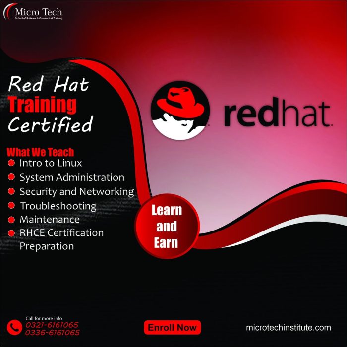 Training Red Red Hat Certified Engineer RHCE Course - Microtech Institute for Import ...